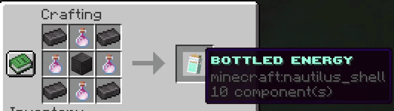 Bottled Energy crafting recept