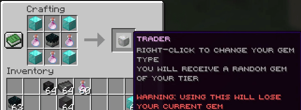 Trader crafting recept